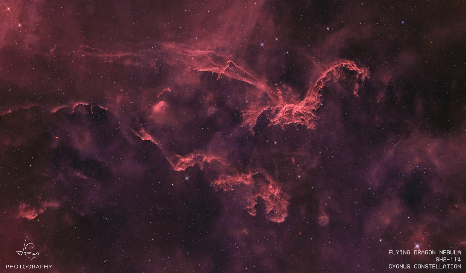 Sh2-114 — The Flying Dragon Nebula