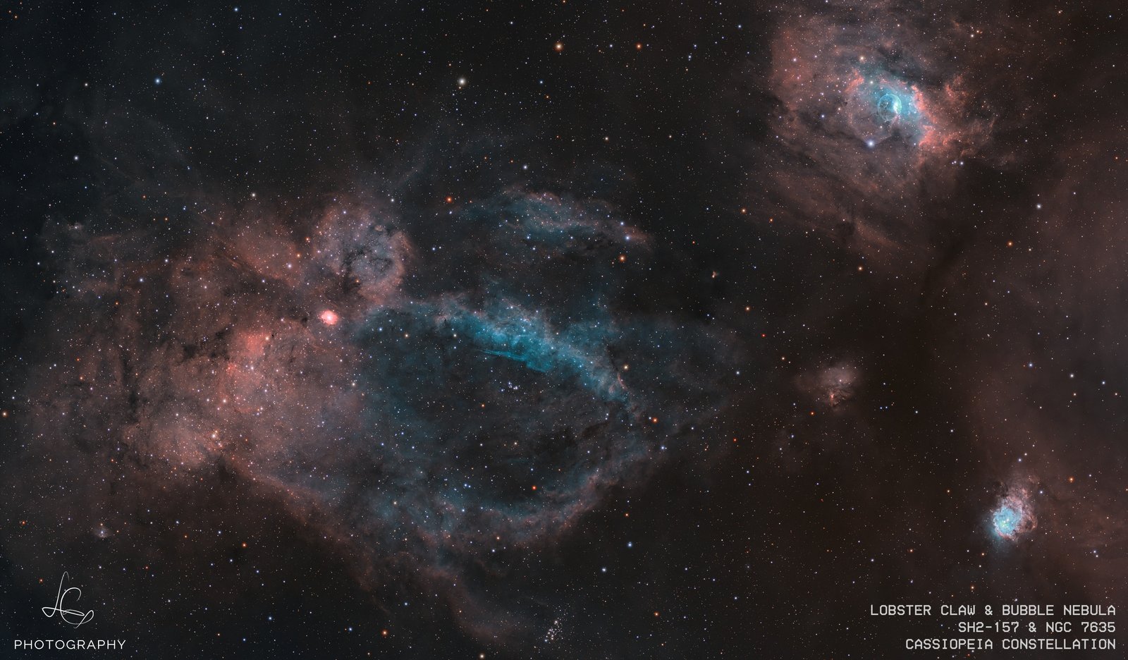 Sh2-157 — The Lobster Claw Nebula
